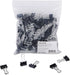 Small Binder Clips, Steel Wire, 3/8" Capacity, 3/4" Wide, Black/Silver, 144/Pack