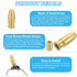 PATIKIL 16 40mm 3 Set x Lamp Finials Caps Knob, Solid Brass Lamp Shade Top Decoration Screw Cap Nuts with Brass