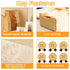 90 Pack 13.7 8.2 3.5 Inch Bakery Bags with Window, Kraft Paper Sourdough Bread Bags with Stickers Treat Bags x x Cookie