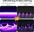 5V Dimmable 320LEDs/m (3.28FT/1M) Short LED Strip Lights Purple USB Not Flexible COB LED Rope Lights Purple Super