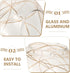 65-70mm UKCOCO Round Sphere Glass Globes for Light Fixtures Replacement Clear Bubble Glass Globe Lampshade Covers