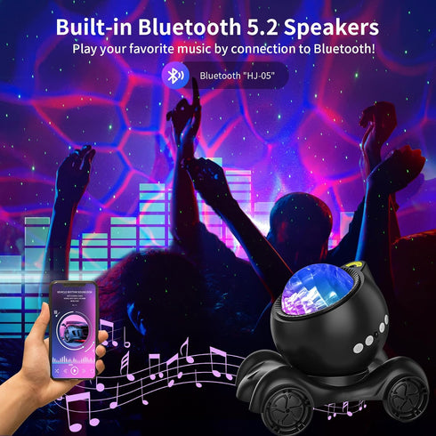 8 ENOKIK Star Projector, Galaxy Projector Built-in Bluetooth Speaker and White Noise, Night Light for Kids Adults