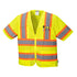 Portwest US383 Augusta Hi Vis Reflective Safety Vest with Pockets, ANSI Class 3 Yellow, 7X-Large