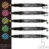 Zebra B-WKCR1-5C Highlighter, Optex Care, 5 Colors, 10 Pieces