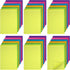 Outus 36 Pack Lined Sticky Notes, 4 x 6 Inch Colorful Pads, 1200 Sheets, Bright Ruled Self Sticky Pads for Office