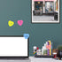 Self-Sticky Notes, 12 Colors Heart, Bright Colorful Sticky Pad, 2.76 x 2.76 Inch, 600 Sheets for School Office