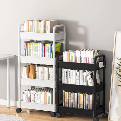 apcans 3 Layer Rolling Storage Cart Organizers for Kitchen Bathroom Shelving Unit with Wheels Mobile Storage Rack