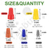 255PCS Electrical Wire Cap Connectors Nuts Kit, Insulating Insert Twist Wire Connectors with Spring, Screw on Terminals Assortment Set Quick Connection