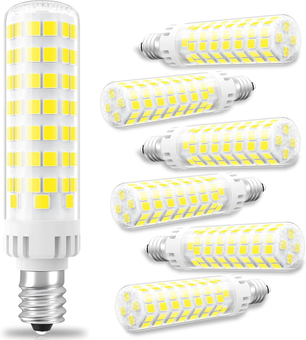 TAIYALOO E12 LED Candelabra Bulb 100W Equivalent, Dimmable, Daylight White 6000K, 10W