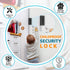 800 lbs Home Security Door Reinforcement Lock - Child Proof Locks for Front Door Safety, Withstand Top Flip Latch