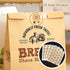 300 Pack 11.8x4.7x3.5in Packaging, Kraft Paper Bread Bags for Homemade Bread w/Clear Window & Seal Stickers | Medium