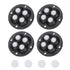uxcell 4 Pcs Self Adhesive Caster Wheels, 360 Degree Rotation Mini Caster