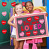 You are Loved Valentine's Day Bulletin Board Cutouts with Motivational Positive Sayings for Classroom School Nursery