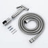 IIUUAYUVI Set HandheldSprayer Quality Stainless Steel Supercharge Cloth Diaper Sprayer BrushedSprayer with Stainless
