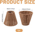 5.9in Clip-On Chandelier Lamp Shades Cone Imitation Rattan Lamp Shades Replacement Clip on Lamp Shade for Floor Lamp