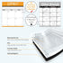 JJPRO Magnetic Monthly Calendar Whiteboard Set for Fridge, Meal Planner Board with Bonus Grocery & Weekly Menu Board