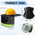 Croknit 1 Set Summer Sun Hard Hat Shade Full Brim Hard Hat Sun Visor with Solar Fans and Neck Sunshade Cover High