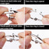 Mr. Pen 36 Pcs Binder Rings, Assorted Sizes Loose Leaf Binder Rings for Index Cards and Flash Cards