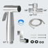 DF DUALFERV 7 Pcs Handheld Bidet Sprayer for Toilet, Stainless Steel Cloth Diaper Spray, Jet Spray With Hose, Faucet