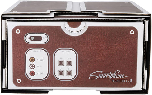 TOPINCN 8X Mini DIY Smartphone Projector, Magnification, Portable Home Cinema Mobile Phone Projector Smart Portable