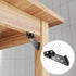 12pcs Corner Brackets with Screws, Wood Furniture Connectors Stabilizers, Stainless Steel Floating Shelf Hardware