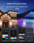 PIYOOPDR 50FT, 4000K (IP67), Permanent Outdoor Lights Smart RGB-IC Eave Lights, DIY LED Christmas Light, White
