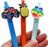 YEALQU 100PCS Random Pencil Topper Decorations, Cute PVC Pencil Accessories for Students