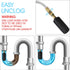 Drain Cleaning Bladder, Unclogs Main Drain & Sewer Line, Water-Powered Cleaner for 4 to 6 Inch Drain Pipes