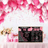 FOBELEC 16th 16 2010 Jumbo Birthday Card with Envelope, Black Pink Retro Birthday Decorations for Girls and Boys, Year