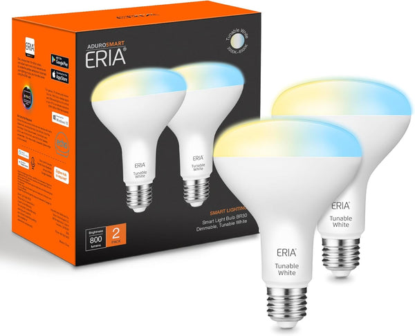 ERIA Smart Light Bulbs, BR30 ZigBee Tunable White 800LM 65W Equivalent, Works,