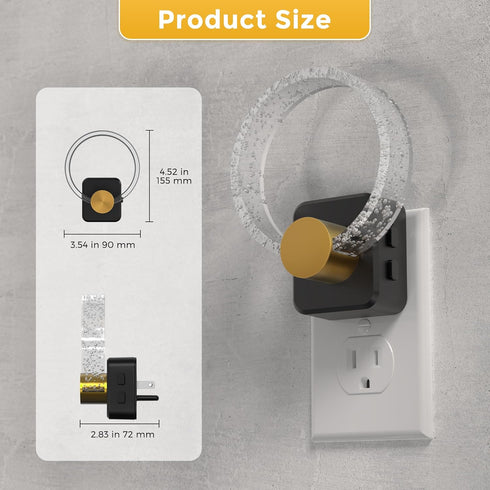 180 L LOHAS LED Night Lights Plug into Wall, Changing RGB Night Light with Dusk to Dawn Sensor, Rotatable Bubble