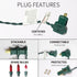 100LIGHTS 5.98m Set RED Extra-Bright with End Connectors Christmas Decorative Lights UL Certified Mini String Light
