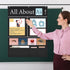 Blosssound 34 27 103 x All About Letter Pocket Chart ABC Flash Cards Letter of The Day Week Chart Alphabet Tracing
