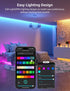 SE1 32.8ft 2.4GHz Lepro AI Smart LED Strip Lights - RGB Color Changing Light Strips with APP Control, AI Generated