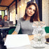 Spiareal Spinning Clear Business Card Holder, 3 Tier Rotating Display Stand for Appointment Cards, Acrylic Stand for