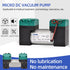 12/24V 10W Mini DC Air Pump, Oilless Mute Diaphragm Vacuum Pump for Electrical Vacuum Suction (UV-U3-24V)