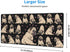 Pug Cute Black Cool FUUNY Dog Love Mouse Pad, XL Extended Non-Slip Rubber Base, 31.5 x 11.8 Inch