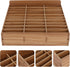 Ciieeo Wooden Desk Organizer, 30 Grid Cell Phone Storage Box for Office and Classroom, Brown