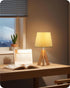 J51TL05 Tripod Table Lamp, Small Bedside Lamp with Wood Base & Green Fabric Shade, Little Cute Desk Lamp, Modern