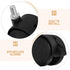 4pcs 1.5-inch M8 Mikinona Swivel Stem Locking Caster Wheels Threaded Replacement for Office Chairs, Desks, Plant