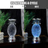 9.5" Silver(Pack 2) YAKii Pineapple LED Color Changing Shine Lamp,Swirling Water Waves Lamp Kid Safe Battery/USB Cable