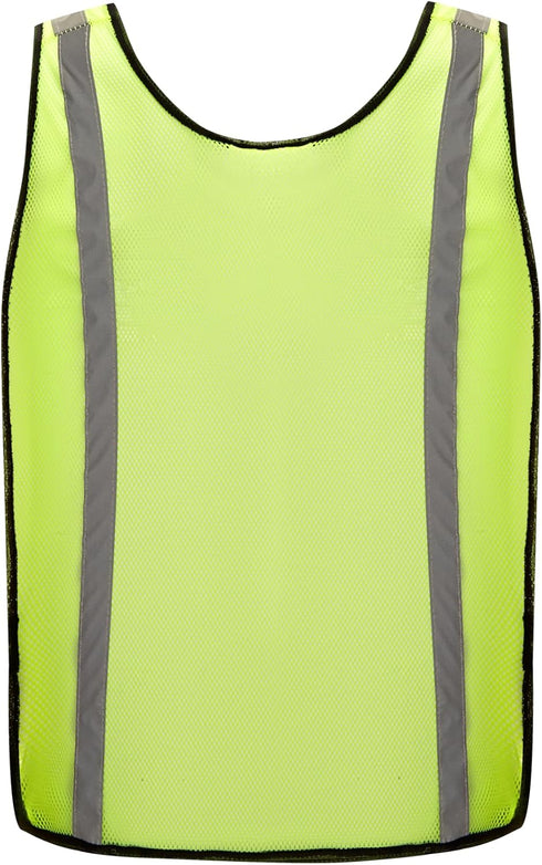SIFE 1 Pack High Visibility Reflective Safety Vest,Made from Breathable and Neon Yellow Mesh Fabric,light weight for Man and Woman