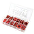 600PCS Red Steel Paper Fiber Flat Washers Kit - Insulation Washer Assorted Set with Box for Electrical Connections