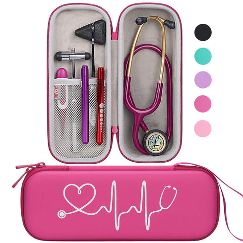 BOVKE Travel Carrying Case Compatible with 3M Littmann Classic III,MDF Acoustica Deluxe