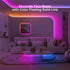 6.56ft Tatazone Bluetooth RGB+IC COB Led Strip Light with App, Chasing COB Light Strip, Segmented Control, Music Sync