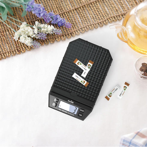 Digital Postal Table Scale, 66LB*1g, Net Weight Counting Weighing with AC Adapter or Battery, LCD Screen
