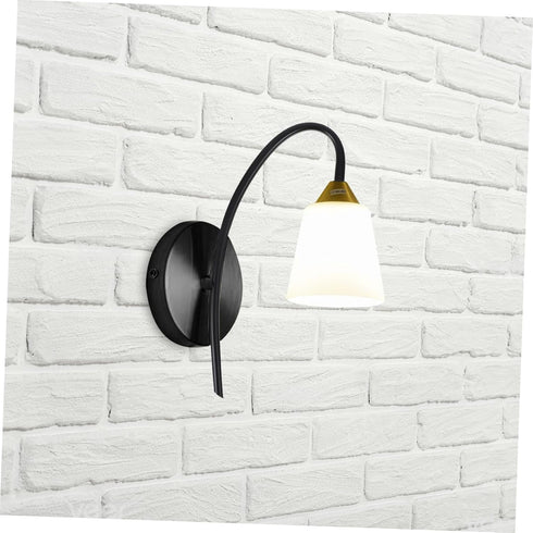 Gadpiparty Curved Lamp Stem for Wall Sconces Durable Light Fixture Rod Easy to Install Elegant Design for Bedroom