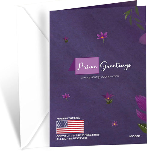 Prime Greetings Sympathy Card for Loss of Sister, Eco-Friendly Thick Card Stock with Premium Envelope, 5in x 7.75in