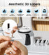 Vintage Embossing Label Maker, Portable 3D Embosser with 3 Rolls for Home Office Kids DIY Crafting, Black