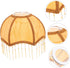 E27 Retro Fabric Lampshade Tassel Trim Pendant Shade for Table and Floor Lamps Vintage European Style Lampshade